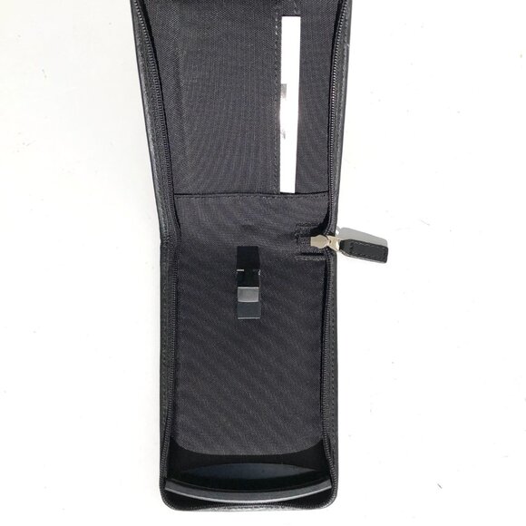 COACH Palm Pilot Case Black Leather Zip Wallet Organizer PDA vintage 5.5 x 3.75 - Picture 9 of 16